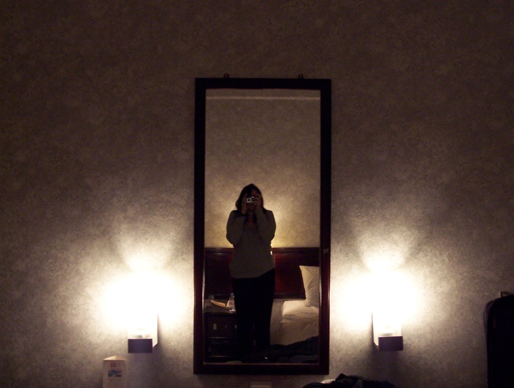 Autorretrato en un hotel de Singapur